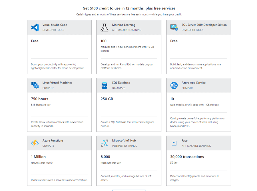 Microsoft Azure Accounts buy